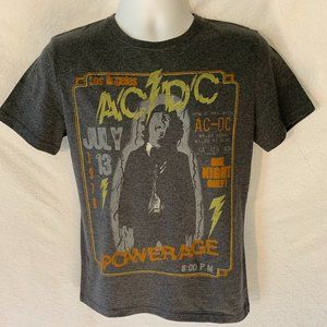New Vintage Rare ACDC Power Age Charcoal T Shirt